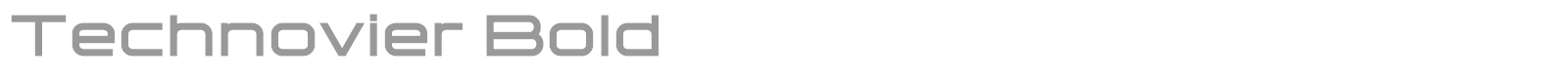 Technovier font preview